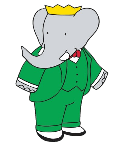 Babar the Elephant Looking Sideways