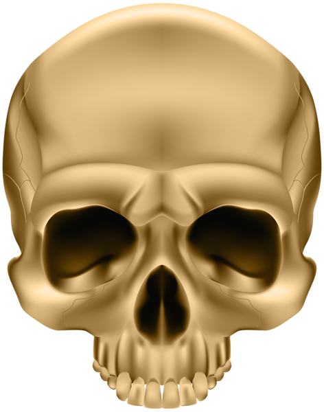 Happy Halloween Golden Skull