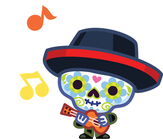 Hoolio the Creepy Crooner Playing His Guitar