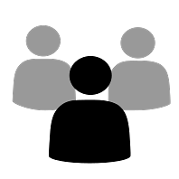 Trio of people Pictogram