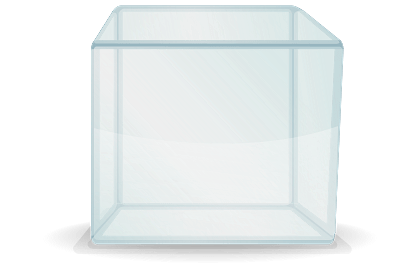 Transparent Ice Cube