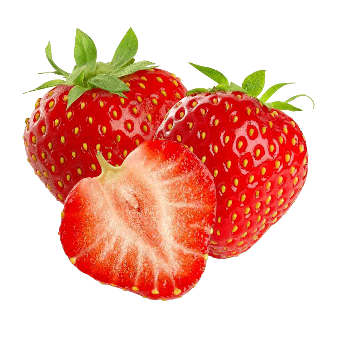 Three Strawberries