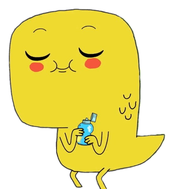 Dino Holding Small Bottle