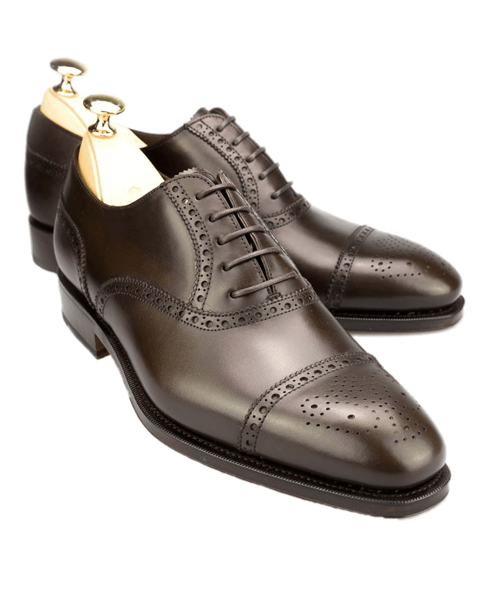 Pair Of Shiny Brown Brogues