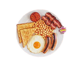 English Breakfast Plate Purse