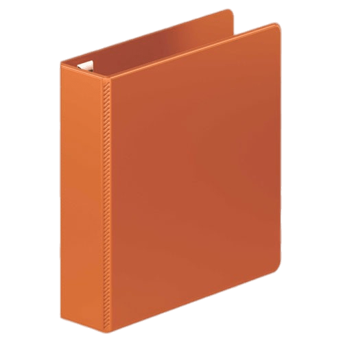 Orange Binder Standing