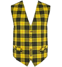 Yellow Tartan Waistcoat