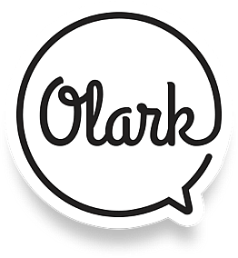 Olark logo 3D text balloon