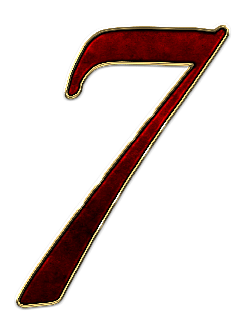 Number 7 Red