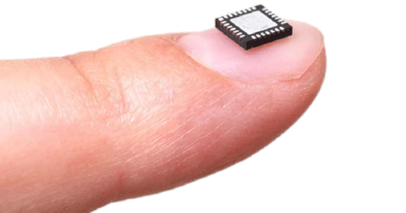 Microchip on Fingernail