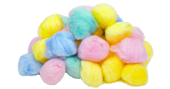 Coloured Cotton Balls