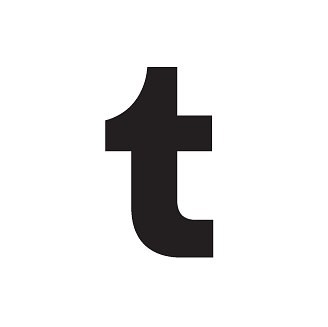 Tumblr Small t in White Circle