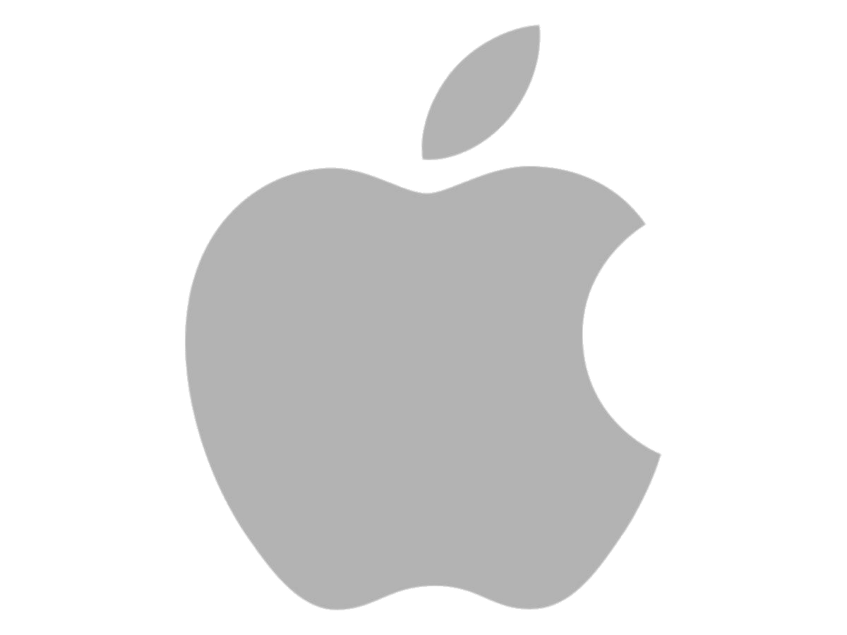 Apple Logo Grey