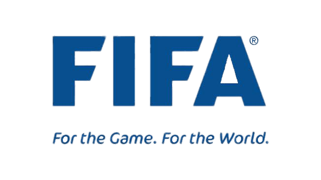 FIFA blue logo and slogan