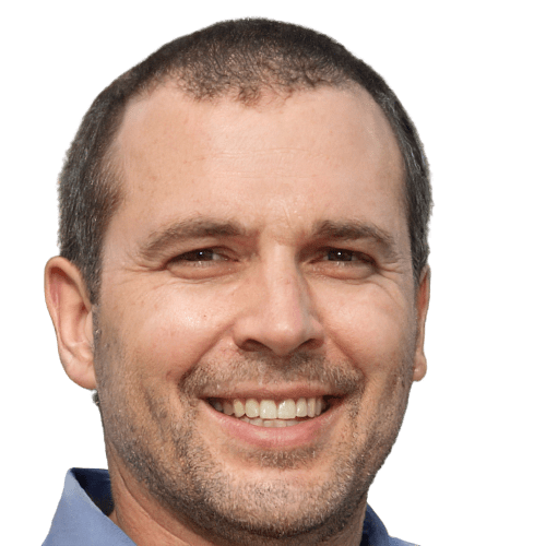 Smiling Middle Aged Man With Very Short Hair