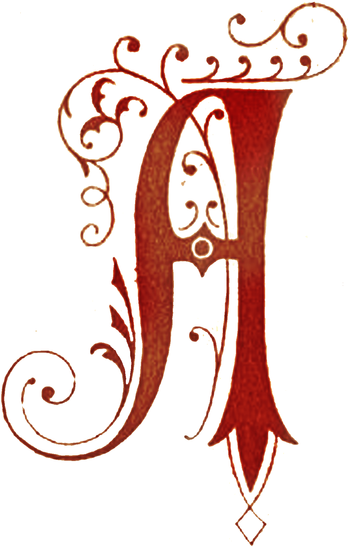 Large Illuminated A Letter