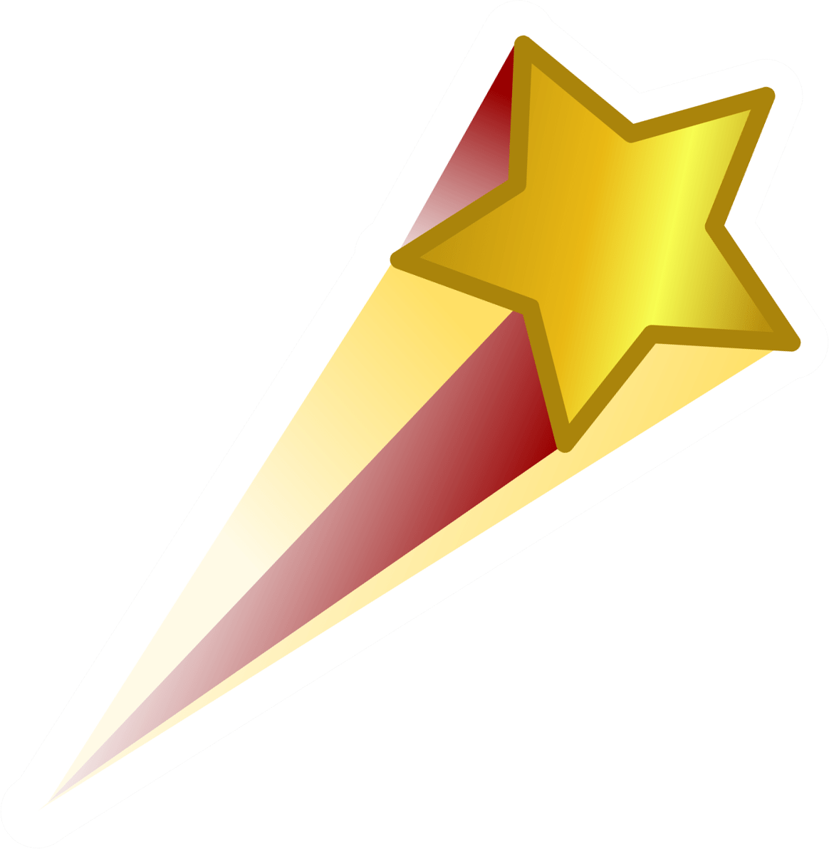 Red Gold Shooting Star