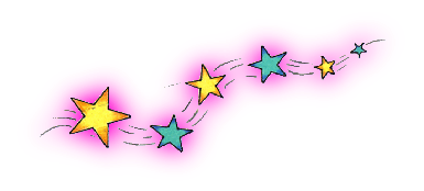 Colourful Shooting Stars