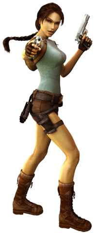 Lara Croft Side View