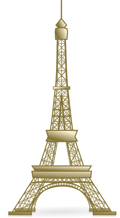 Golden Eiffel Tower