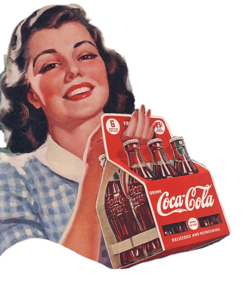 Vintage Coca Cola Advertising Feat Woman