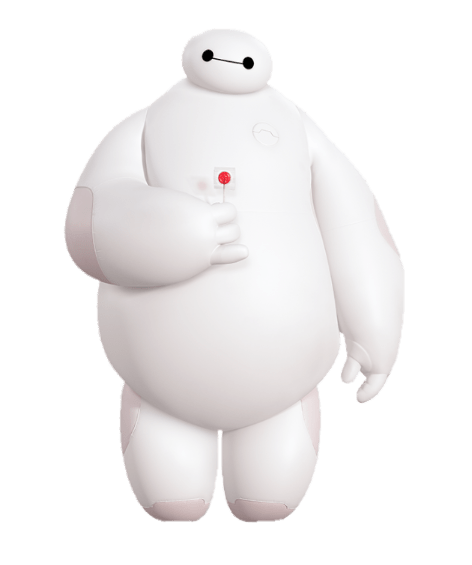 Big Hero 6 Baymax Holding Lollypop