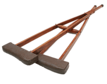 Vintage Wooden Crutches