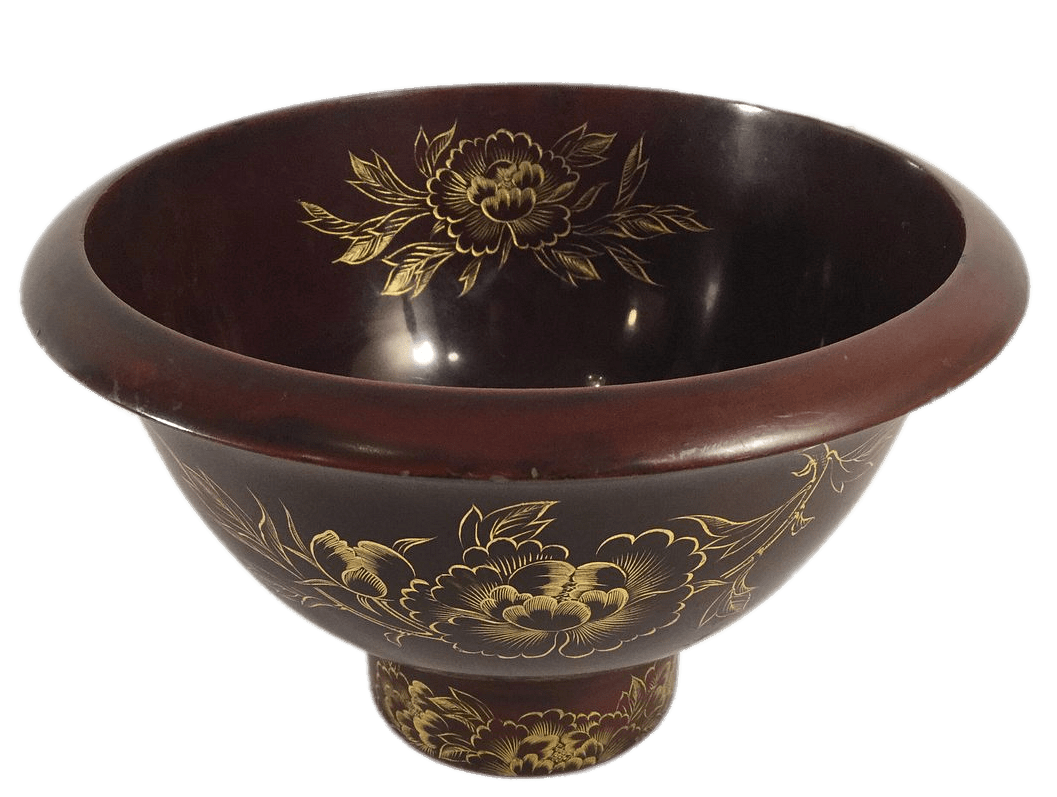 Brown Lacquerware Bowl