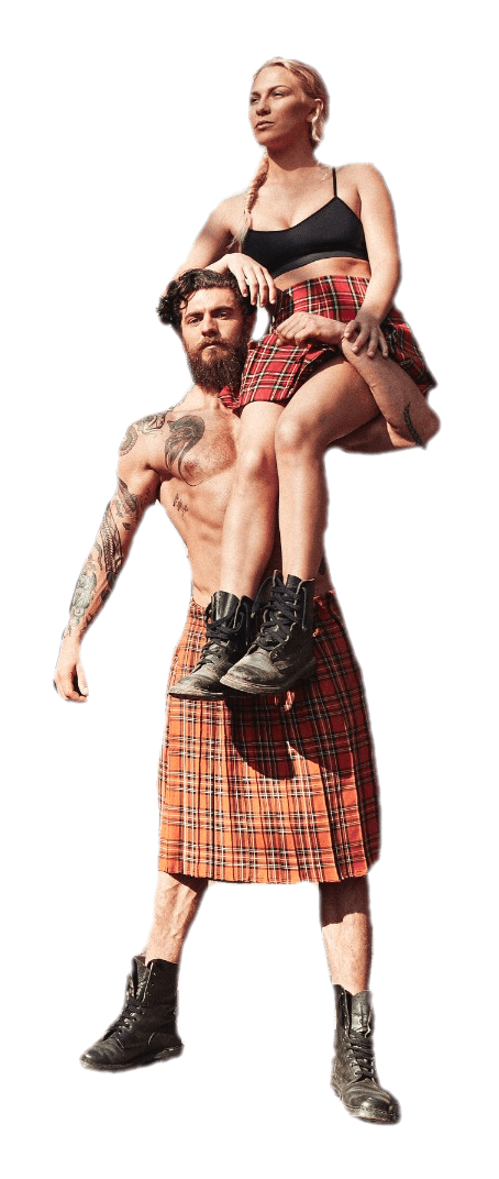 Male and Female Warriors Highland Clash