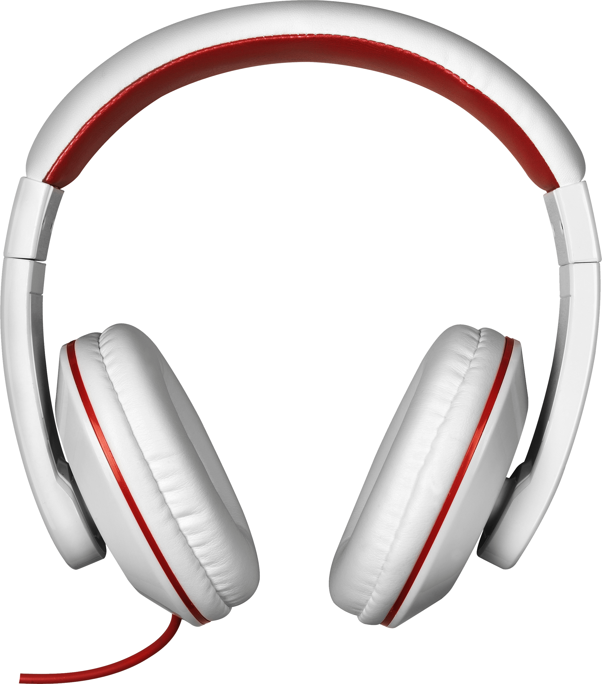 Red White Headphones