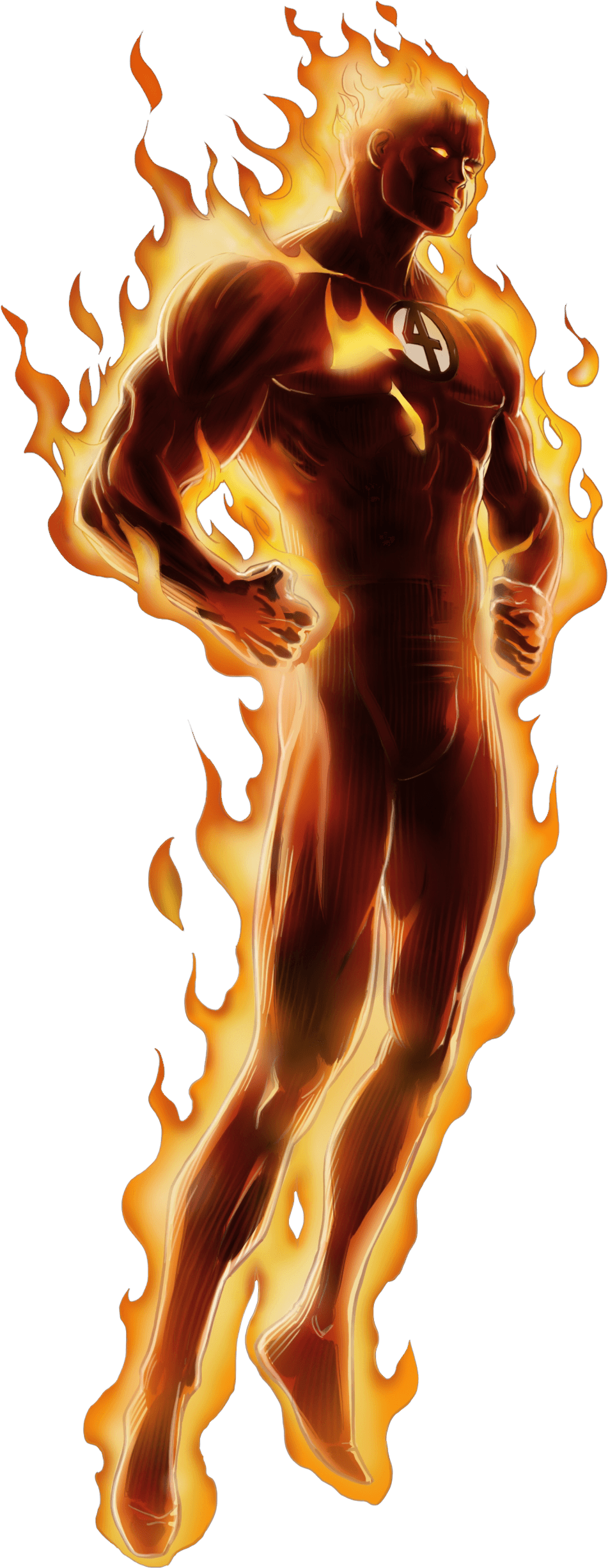 Human Torch Standing