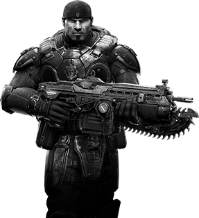 Gears Of War Bw Soldier