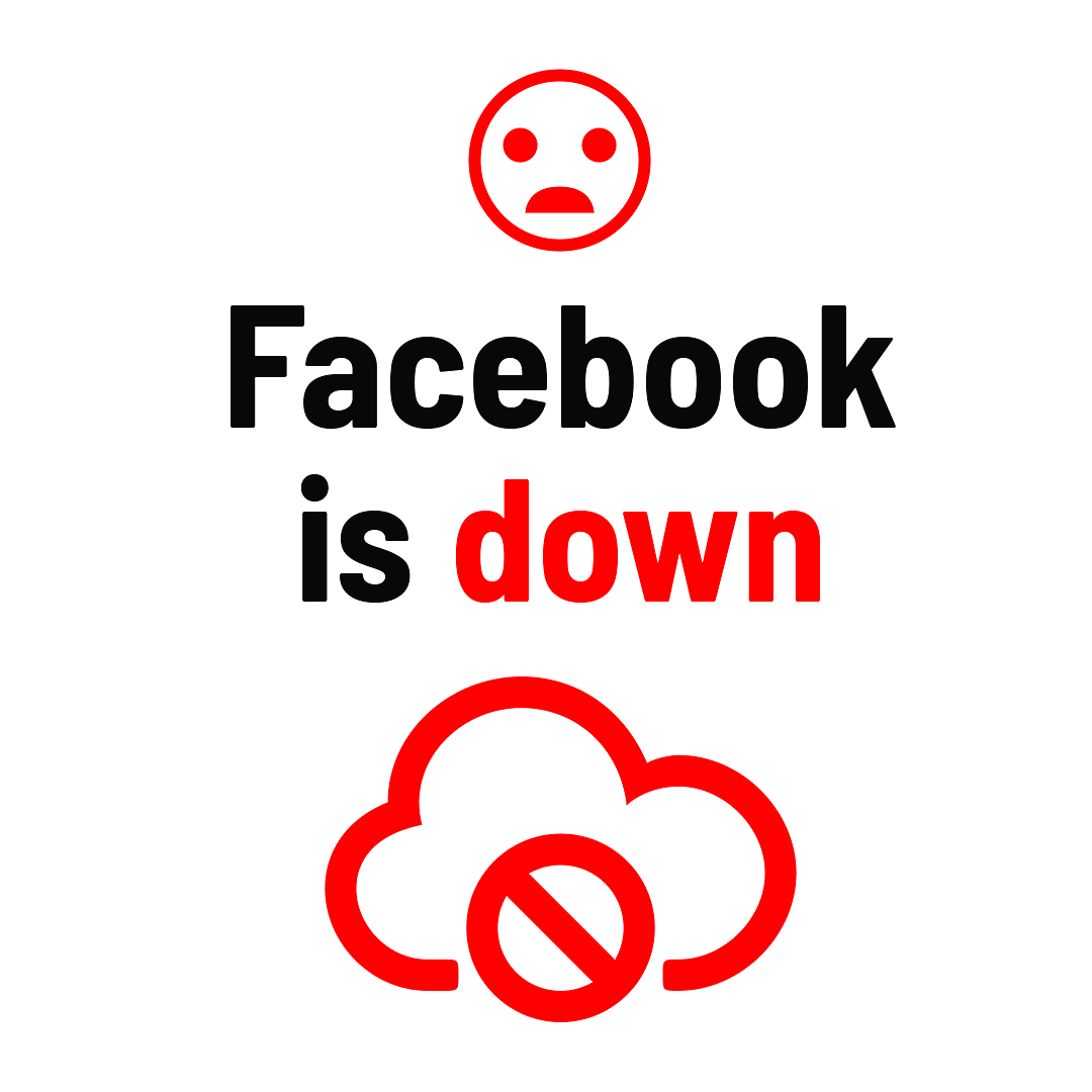 Facebook is Down Sign