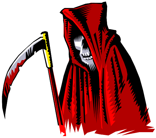 Grim Reaper with Red Cape