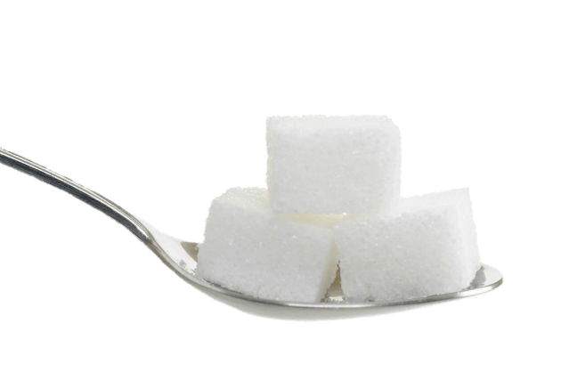 Three Sugar Cubes on A Spoon