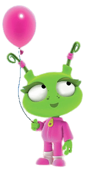 Ema Holding A Pink Balloon