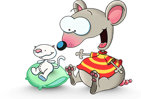 Toopy & Binoo Sitting Together