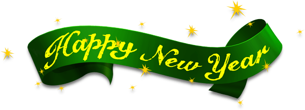 Happy New Year Green Ribbon