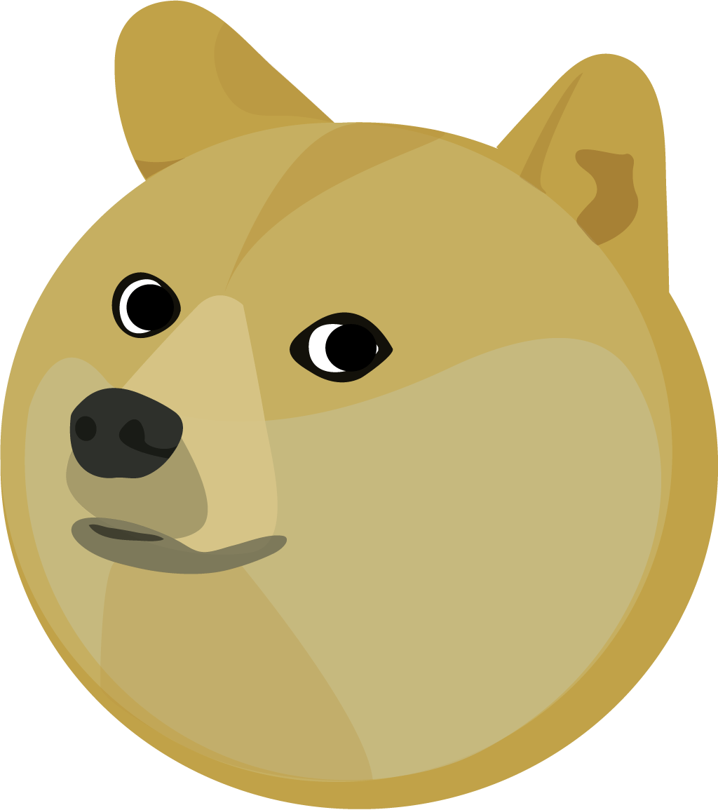 Doge Head Illustration