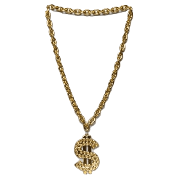 Thug Life Gold Chain Dollar