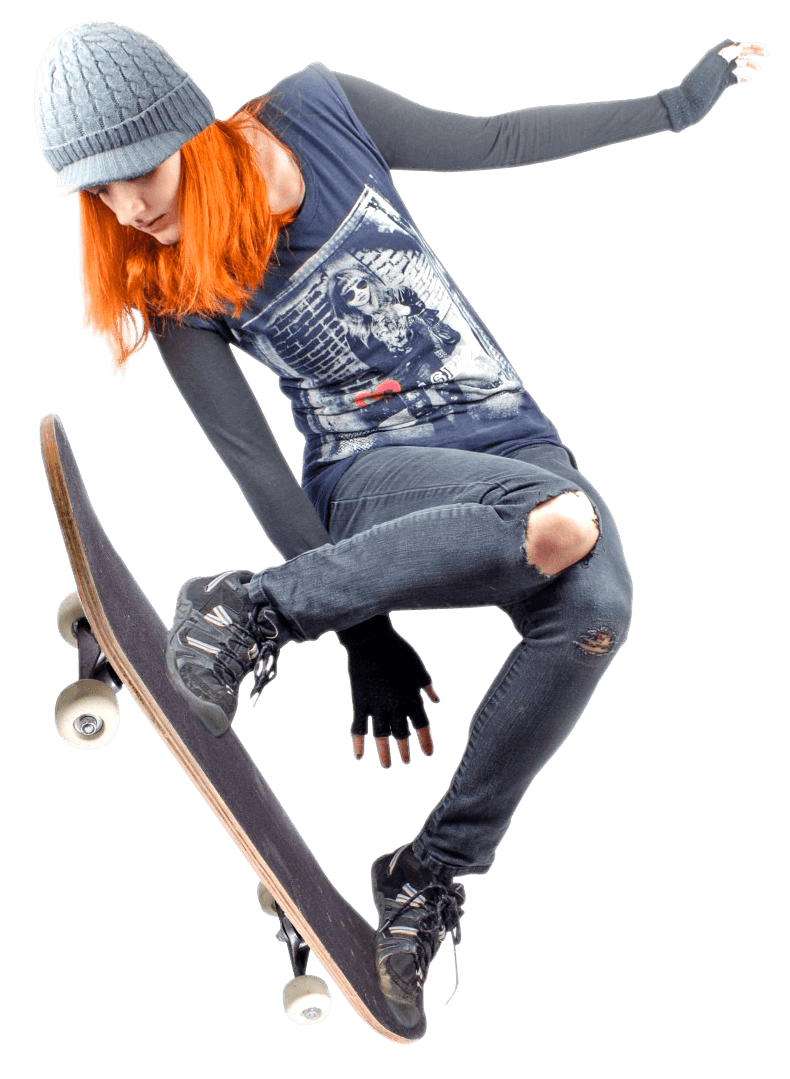 Skateboarder Ginger