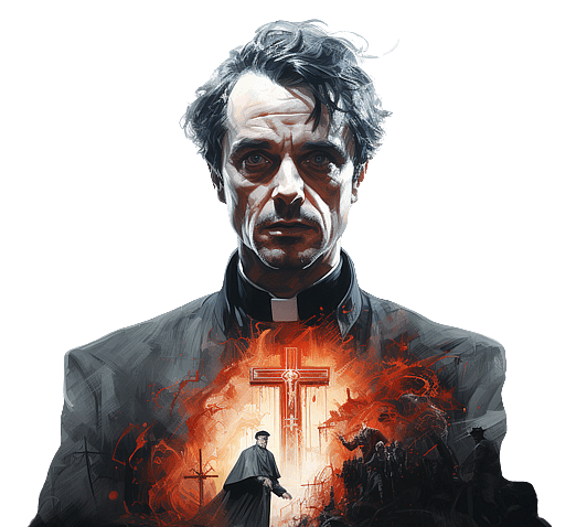 Exorcist Priest Illustration