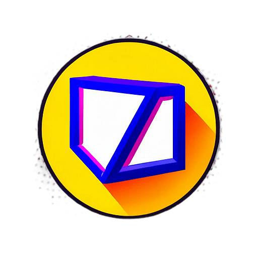 Comic Book Store, Minimalist App Icon - Circle Icon Bevel Border