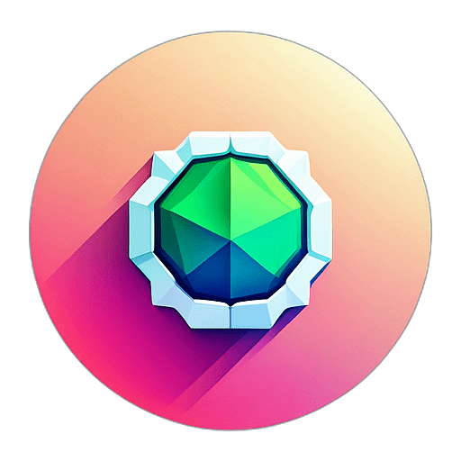 Graphic Design Studio, Minimalist App Icon - Circle Icon Bevel Border