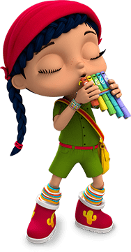 Wissper Playing the Pan Flute