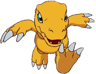 Digimon Character Agumon Running