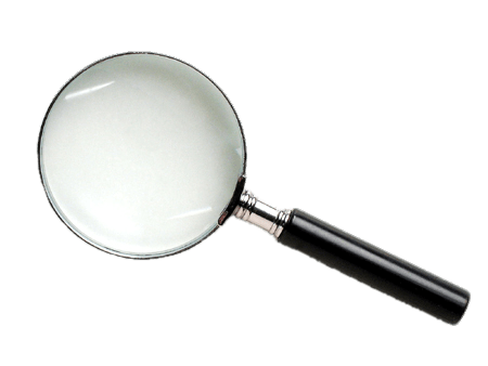 Magnifying Glass With Black Handle