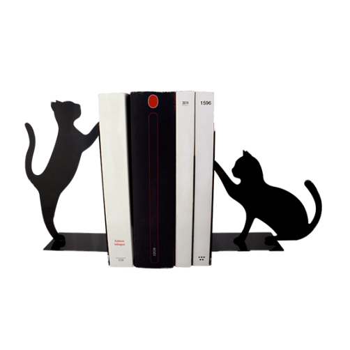 Black Cats Bookends