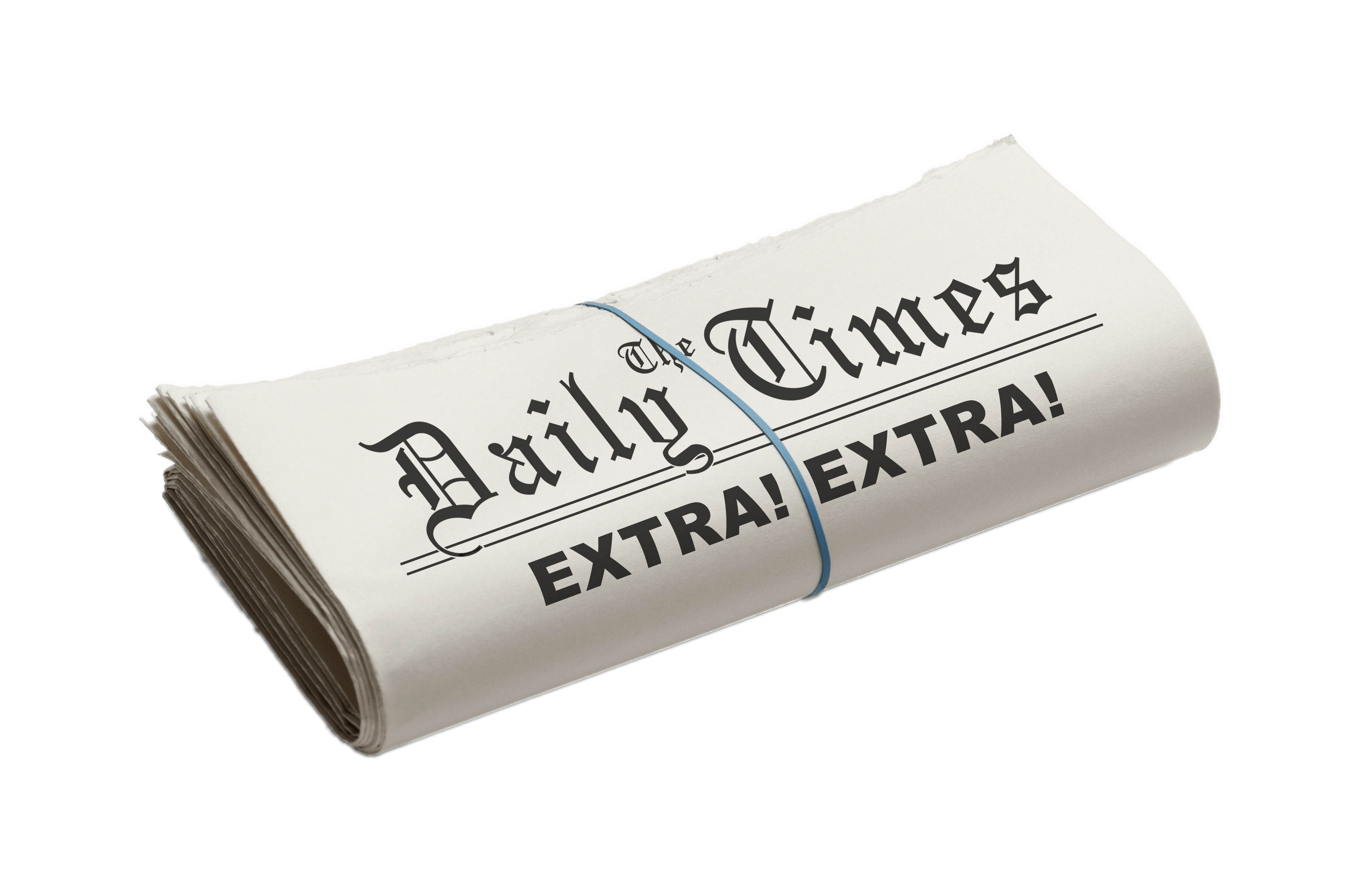 The Daily Times Folded Newspaper