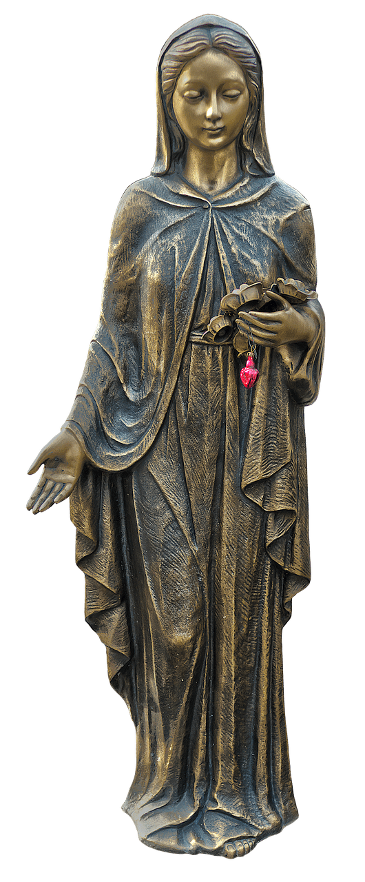 Virgin Mary Bronze Statue